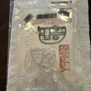 Roughing It Camping Clear Unmounted Stamp Set